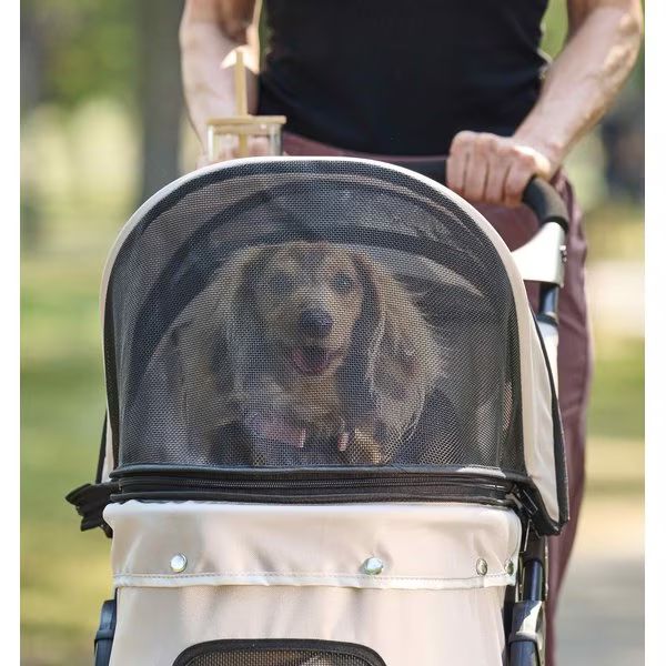 Carlson Pet Products Dog Stroller, Khaki, Large, Tavel | Chewy.com