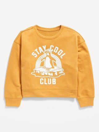 Graphic Crew-Neck Sweatshirt for Girls | Old Navy (US)