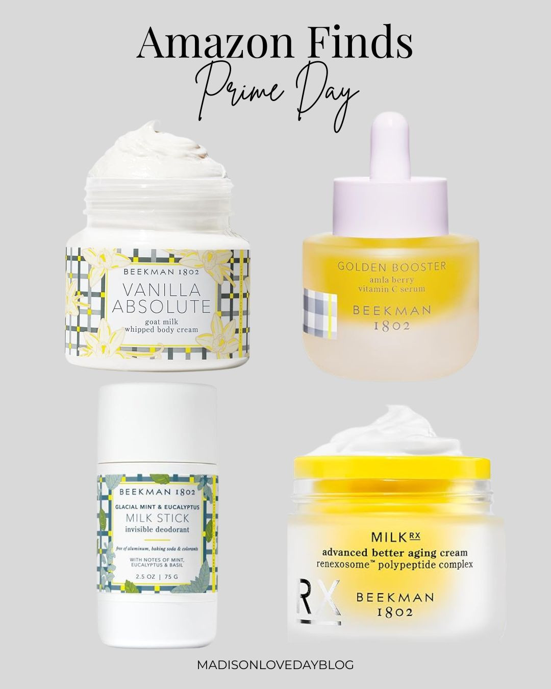 Amazon Prime Day, Prime Day deals, Beekman 1802, goat milk skincare, clean beauty, skincare favorites, hydrated skin, sensitive skin friendly, Amazon beauty finds, Amazon finds, Prime Day  

 #LTKSaleAlert #LTKFindsUnder50 #LTKBeauty