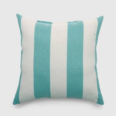 Square Cabana Stripe Outdoor Pillow - Threshold™ | Target