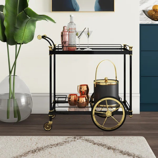Amelio Bar Cart | Wayfair Professional