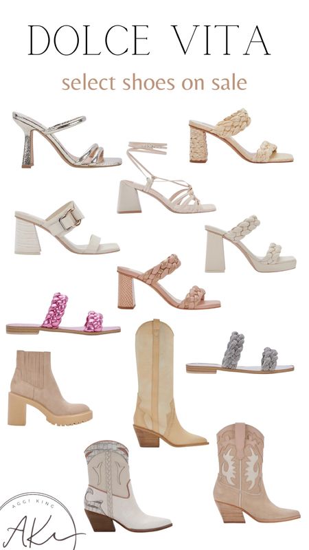 Select shoes on sale from Dolce Vita 

#shoes #boots #westernboots #sandals #shoesale #dolcevits

#LTKsalealert #LTKFind #LTKshoecrush