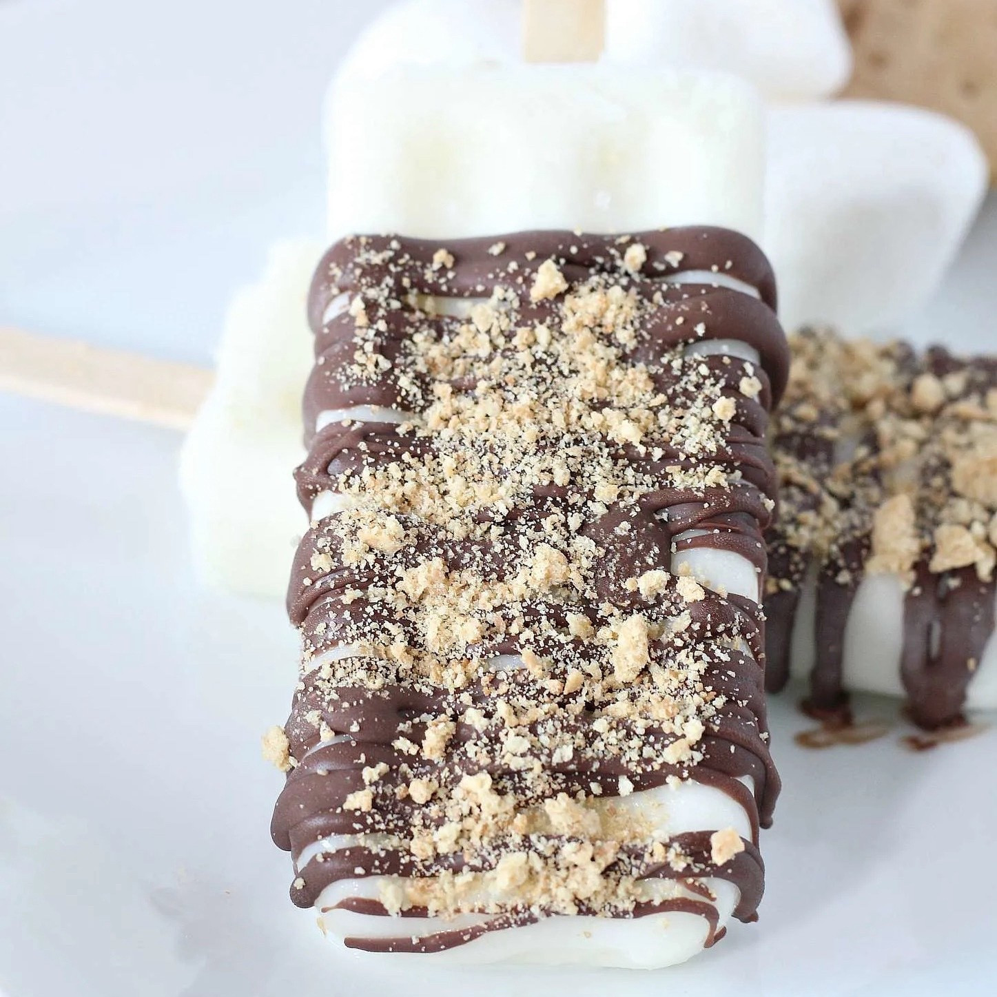 These easy s’mores ice cream popsicles are the ultimate no bake summer treat. Learn how to make s’mores popsicles with vanilla ice cream, marshmallow topping, chocolate, and graham crackers…perfect for kids, parties, and summer snacks.

