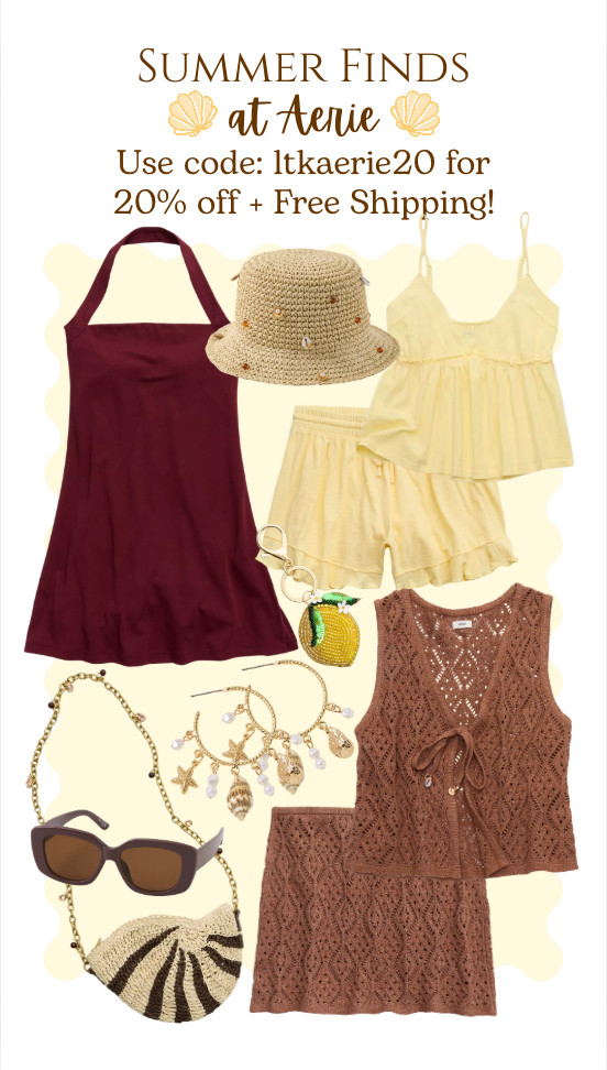 LTK + Aerie Sale!!! Check out these cute finds for Spring and Summer!! 
Lots of items on sale and the code gives you an additional 20% off. Use code: LTKaerie20  and also enjoy free shipping!!! 

 #LTKxAerie #LTKootd #LTKSaleAlert