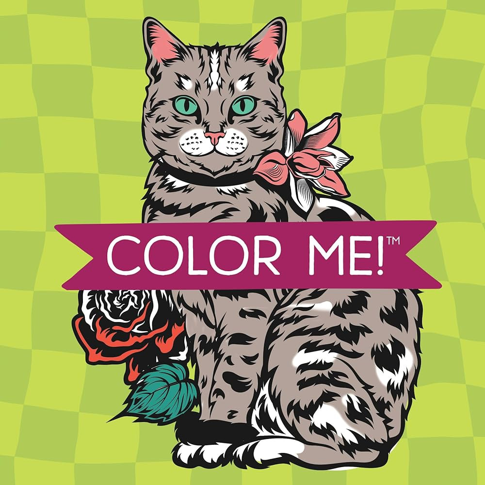 Color Me! Cats - Keepsake Coloring Books Compact Edition with Cat Quotes | 7x7 Inches | Portable ... | Amazon (US)