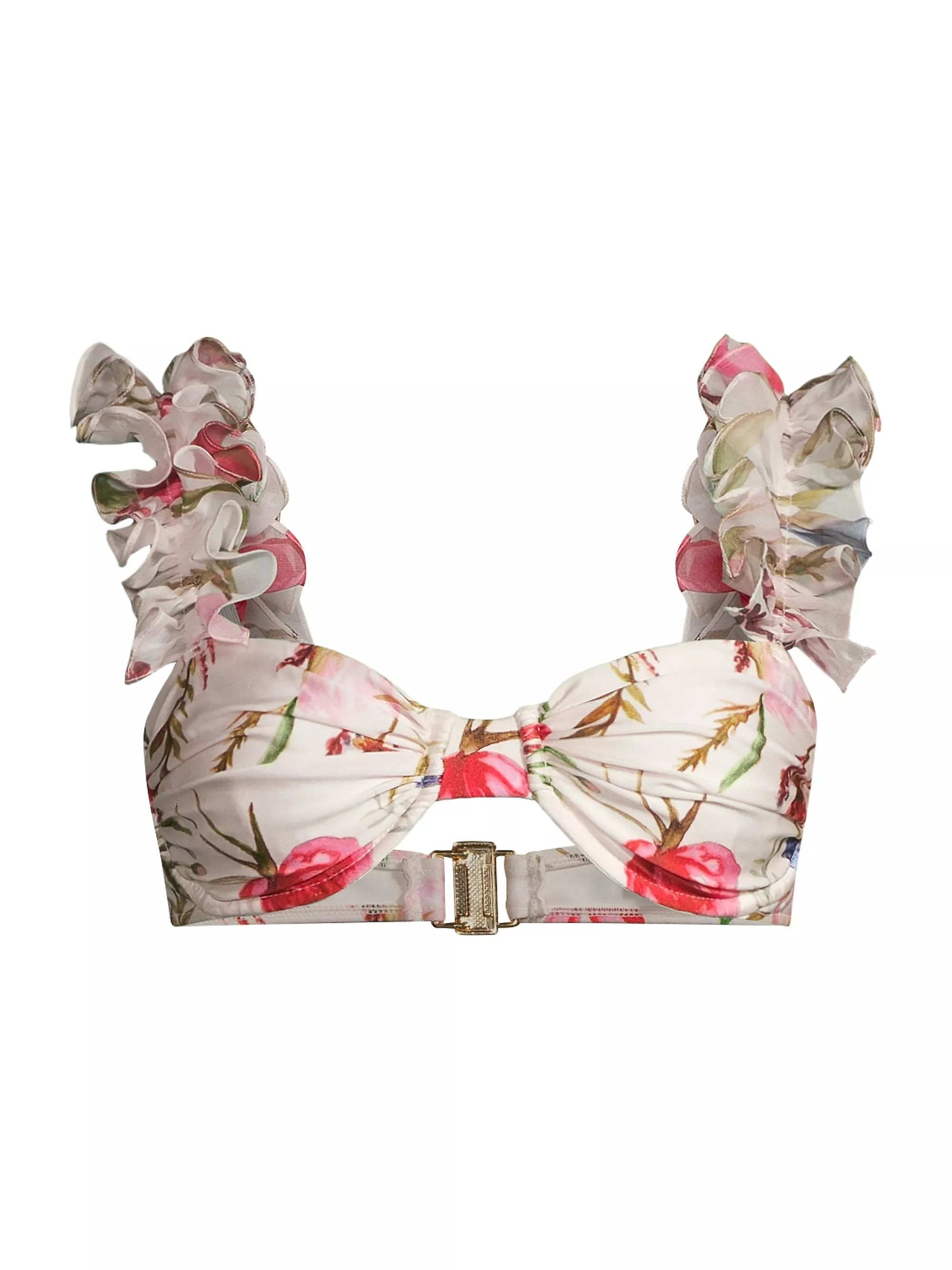 Viera Flutter Sleeve Bikini Top | Saks Fifth Avenue