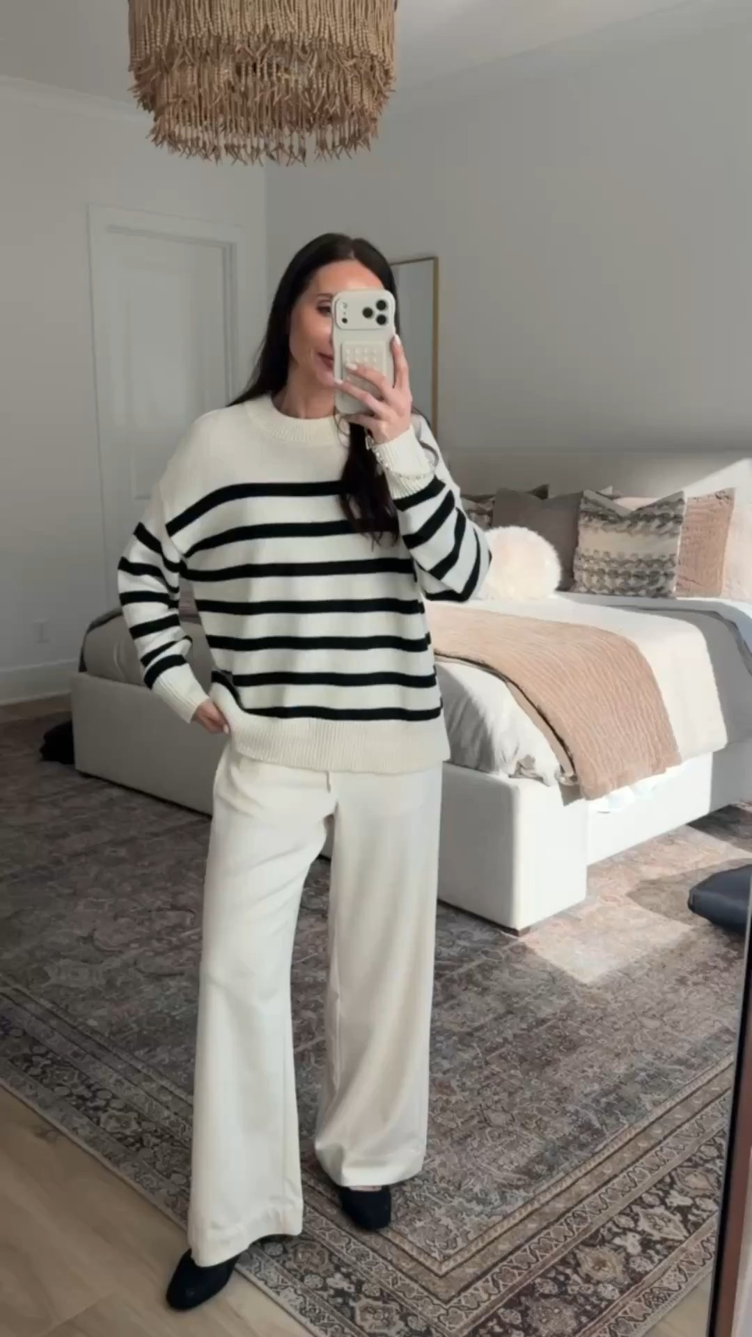 Target outfit ideas, striped oversized sweater, relaxed pants, relaxed chic outfit, look for less, annabrstyle.

#LTKootd #LTKSeasonal #LTKmomlife