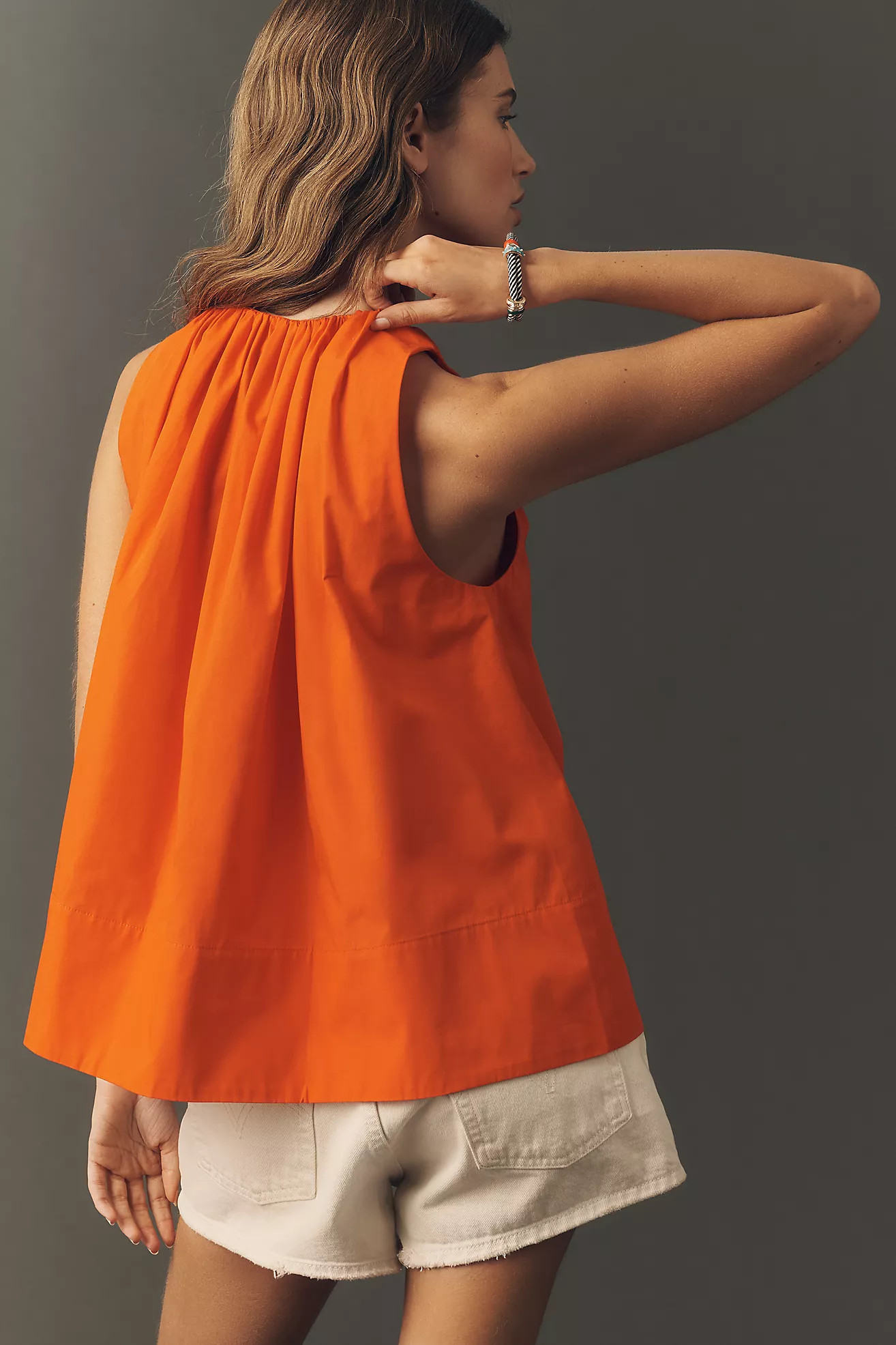 By Anthropologie Cotton Sleeveless Swing Top | Anthropologie (US)