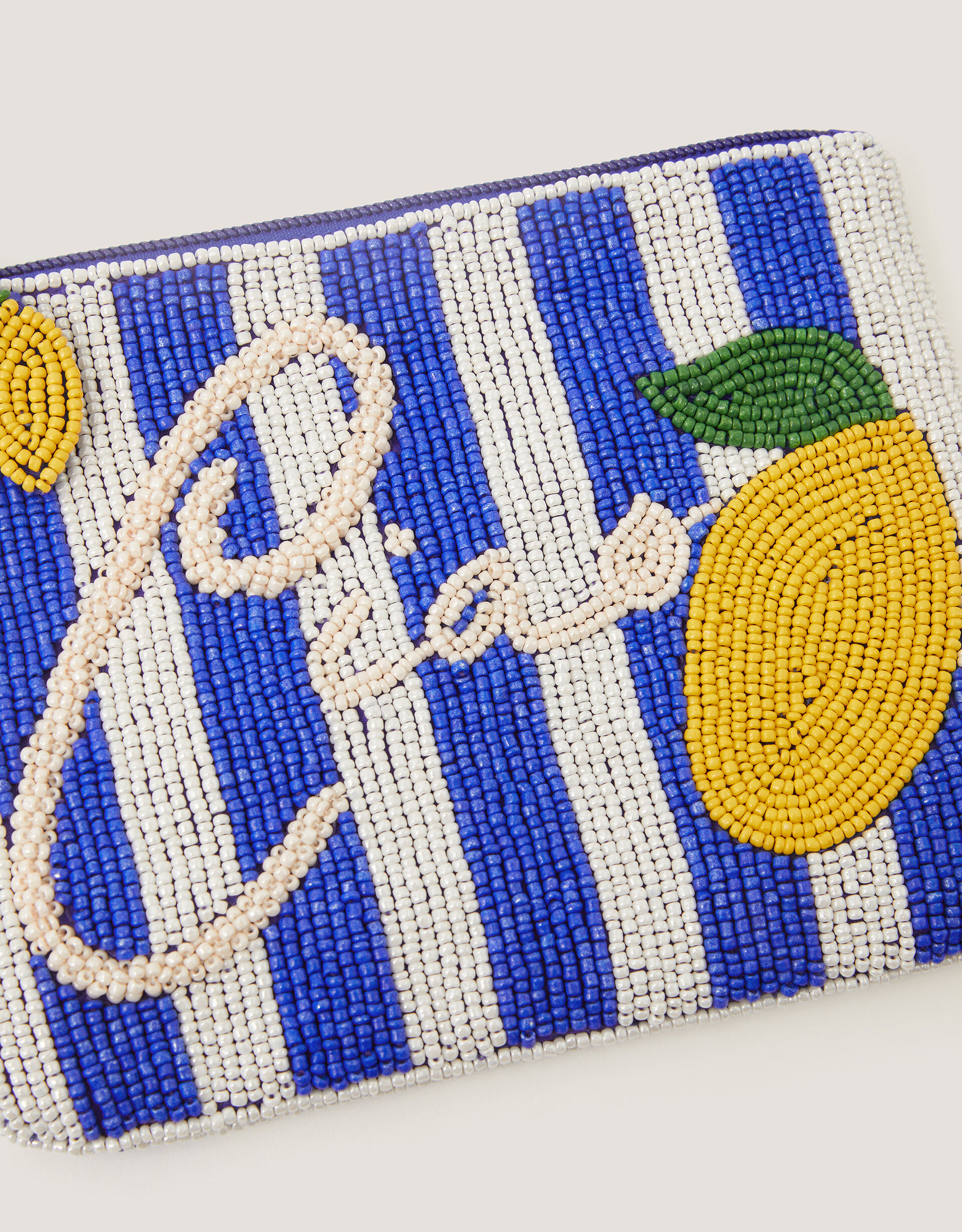 Lyra Lemon Beaded Pouch | Monsoon (UK)