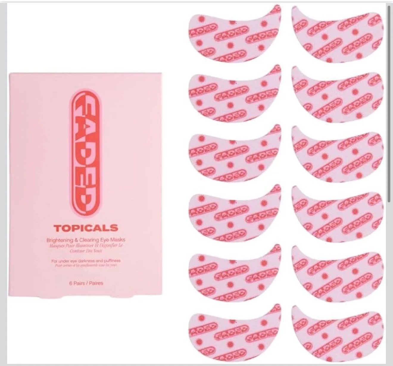 Topicals Faded Brightening Under Eye Masks. | Shop.app