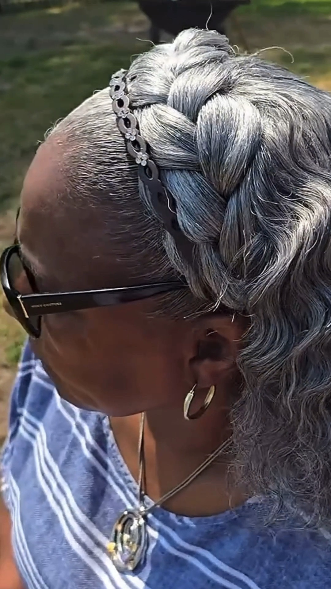 A quick & classy quick weave for the mature women who want a beautiful style without sitting for hours ✨🤍 sharing the full process + products used for this soft gray glam look perfect for moms, aunties & older women on the go 💇🏽‍♀️ You can get these products at @amazon and @walmart #LTKBeauty #QuickWeave #MatureBeauty #GrayHair #HairInspo

#LTKBeauty