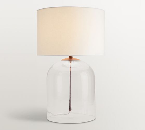 Aria Glass Dome Table Lamp (20"-27") | Pottery Barn (US)