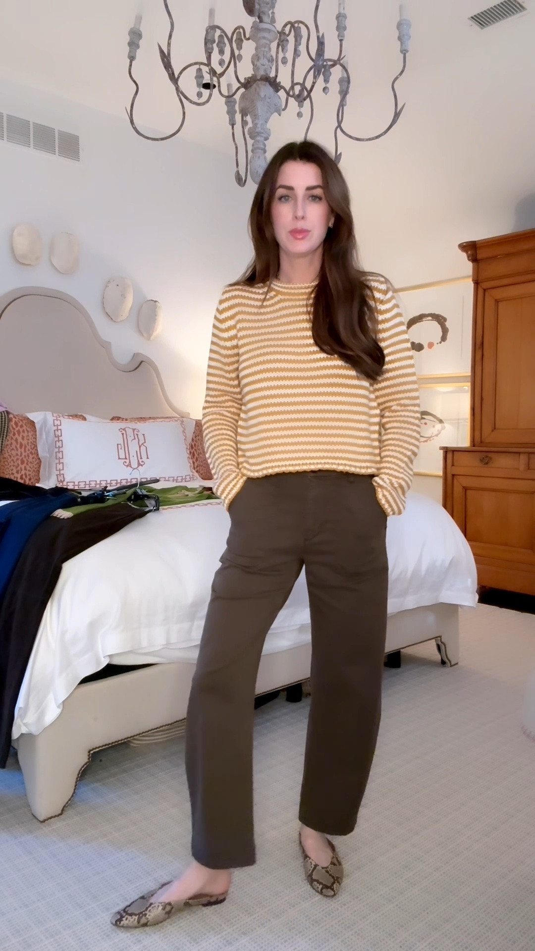 The Shopbop Fall Event Sale is here—and there are some really good fall finds included. These brown chinos are such a standout. The barrel cut is so flattering, I love the oversized front pockets, and this rich brown is one of those colors you’ll be surprised by how often you reach for. I’m wearing a size 26, and I saw only a few sizes left, so grab them while they’re on sale!

I added this La Ligne sweater in the most gorgeous rich orange. I’m wearing a size medium, and it’s the perfect weight for fall transition—easy to layer, great for traveling, and such a good pop of color with all those fall neutrals. 

 #LTKSeasonal #LTKOver40 #LTKSaleAlert