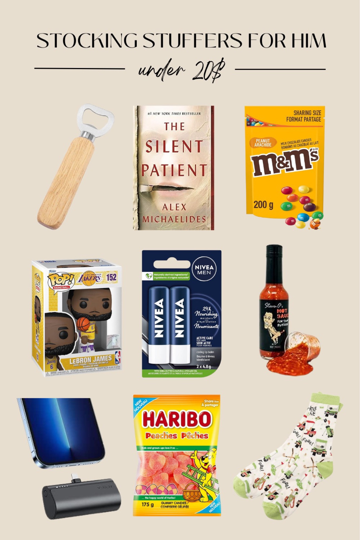 STOCKING STUFFERS 🎁 | Ideas for him under 20$

#LTKHoliday #LTKGiftGuide