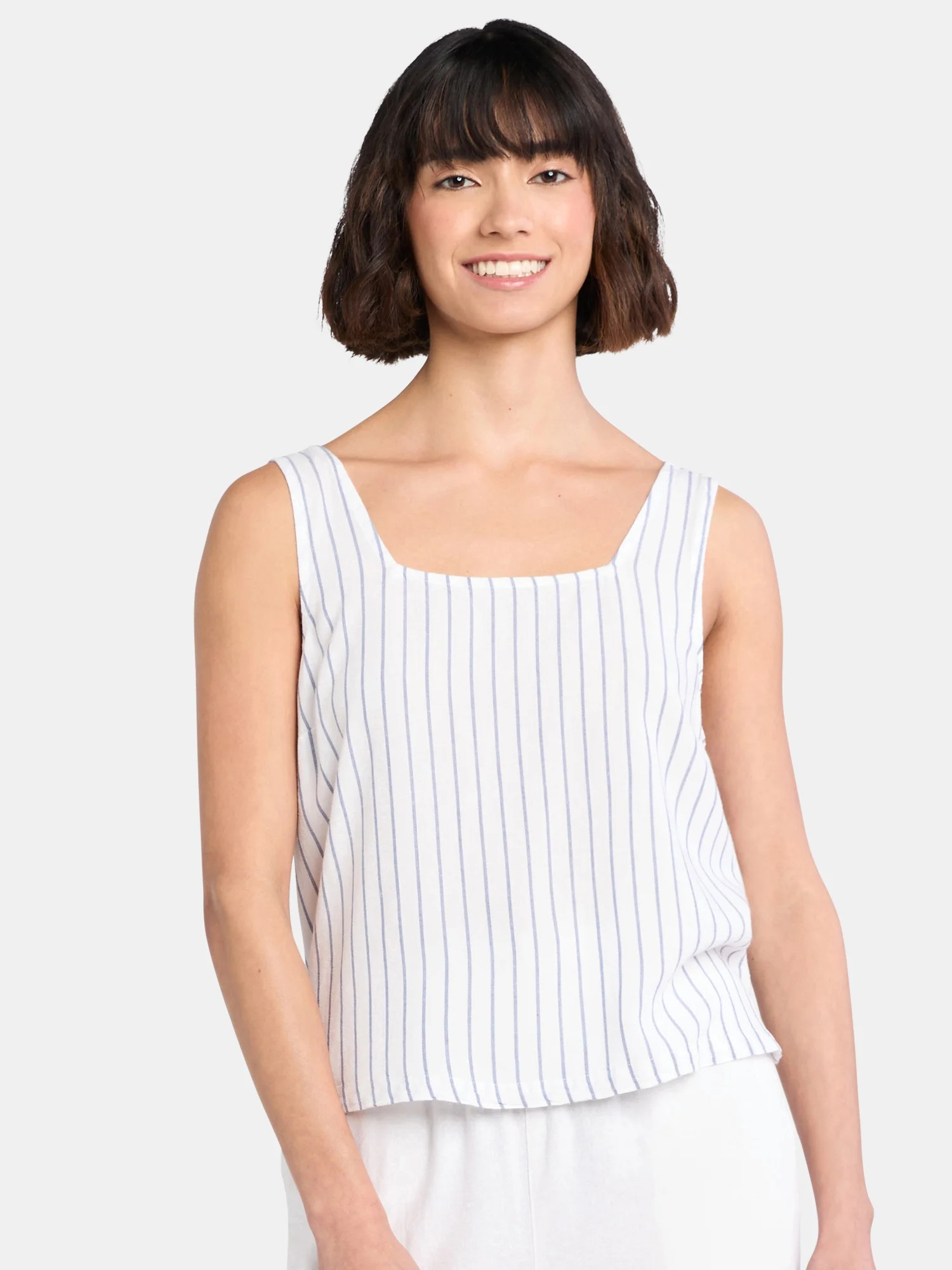 Time and Tru Women's Woven Tank Top, Sizes XS-XXXL | Walmart (US)