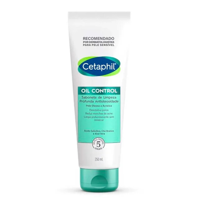Sabonete de Limpeza Profunda Antioleosidade Cetaphil Oil Control 250ml | Drogasil BR