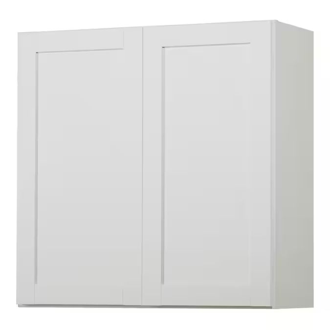 Diamond NOW Arcadia 30-in W x 30-in H x 12-in D White Door Wall Stock Cabinet Lowes.com | Lowe's