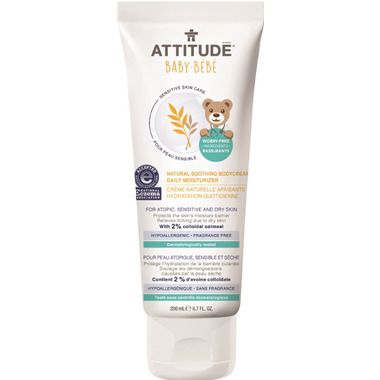 ATTITUDE Natural Soothing Body Cream Daily Moisturizer for Babies | Well.ca