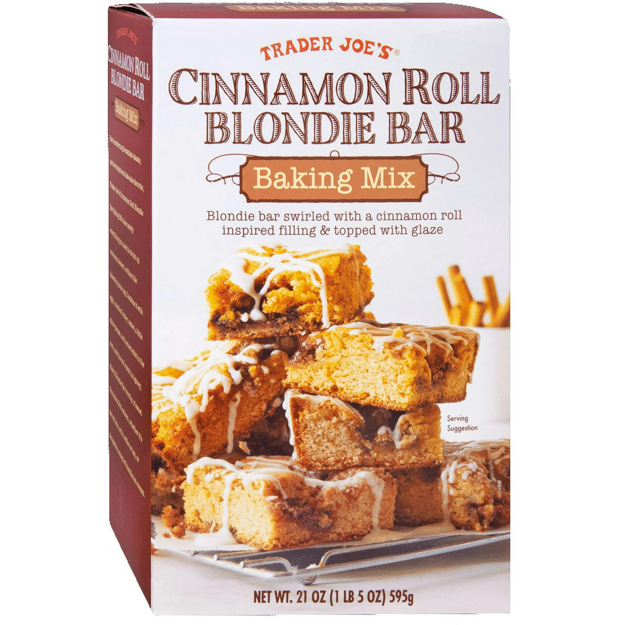 Tjs Cinnamon Roll Blondie Bar Baking Mix 21 Oz | Walmart (US)