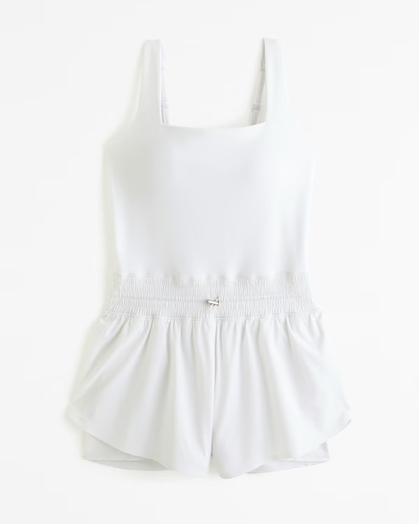 YPB sculptLUX Hybrid Flyaway Onesie | Abercrombie & Fitch (US)