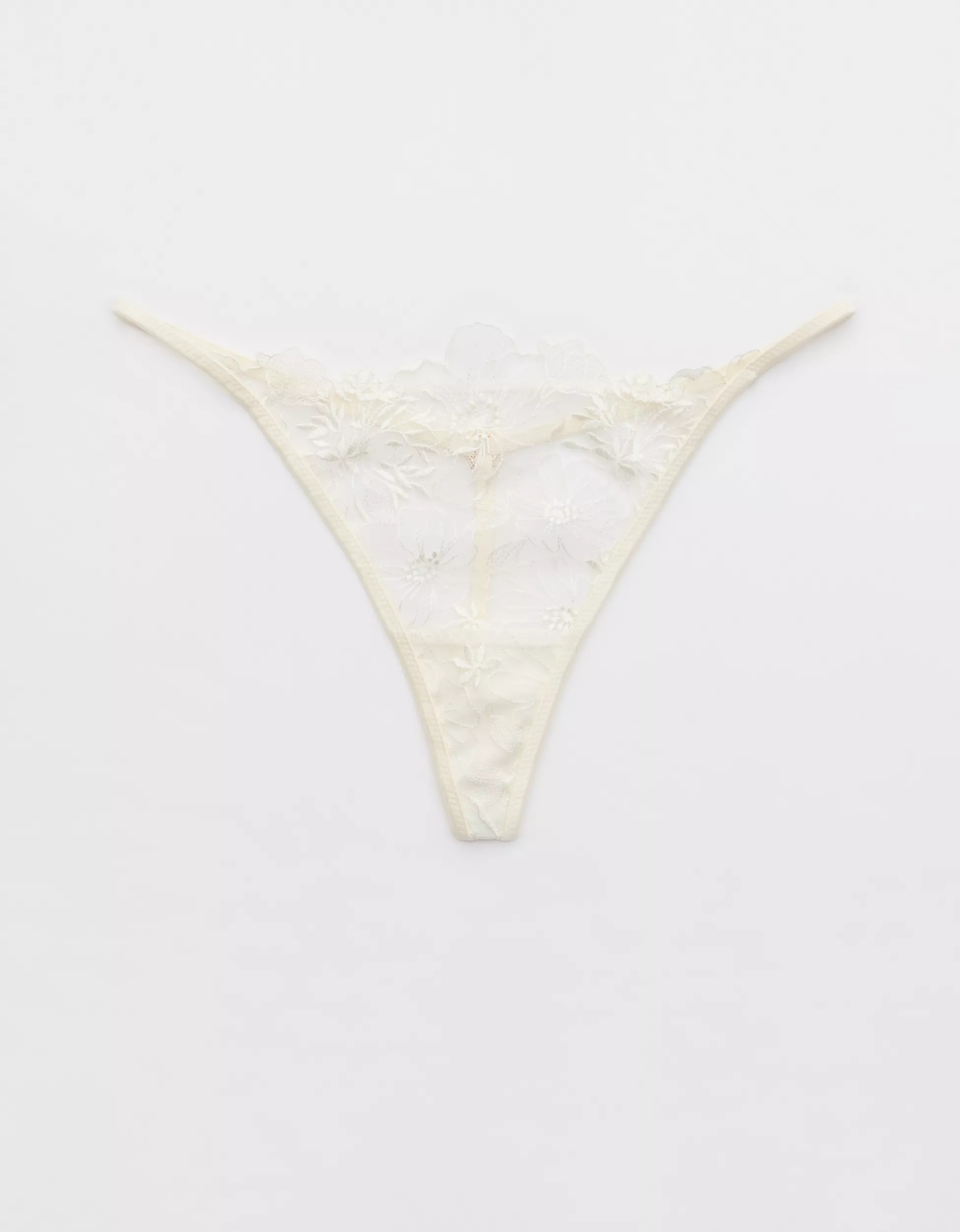 Show Off Embroidery Thong Underwear | American Eagle Outfitters (US & CA)