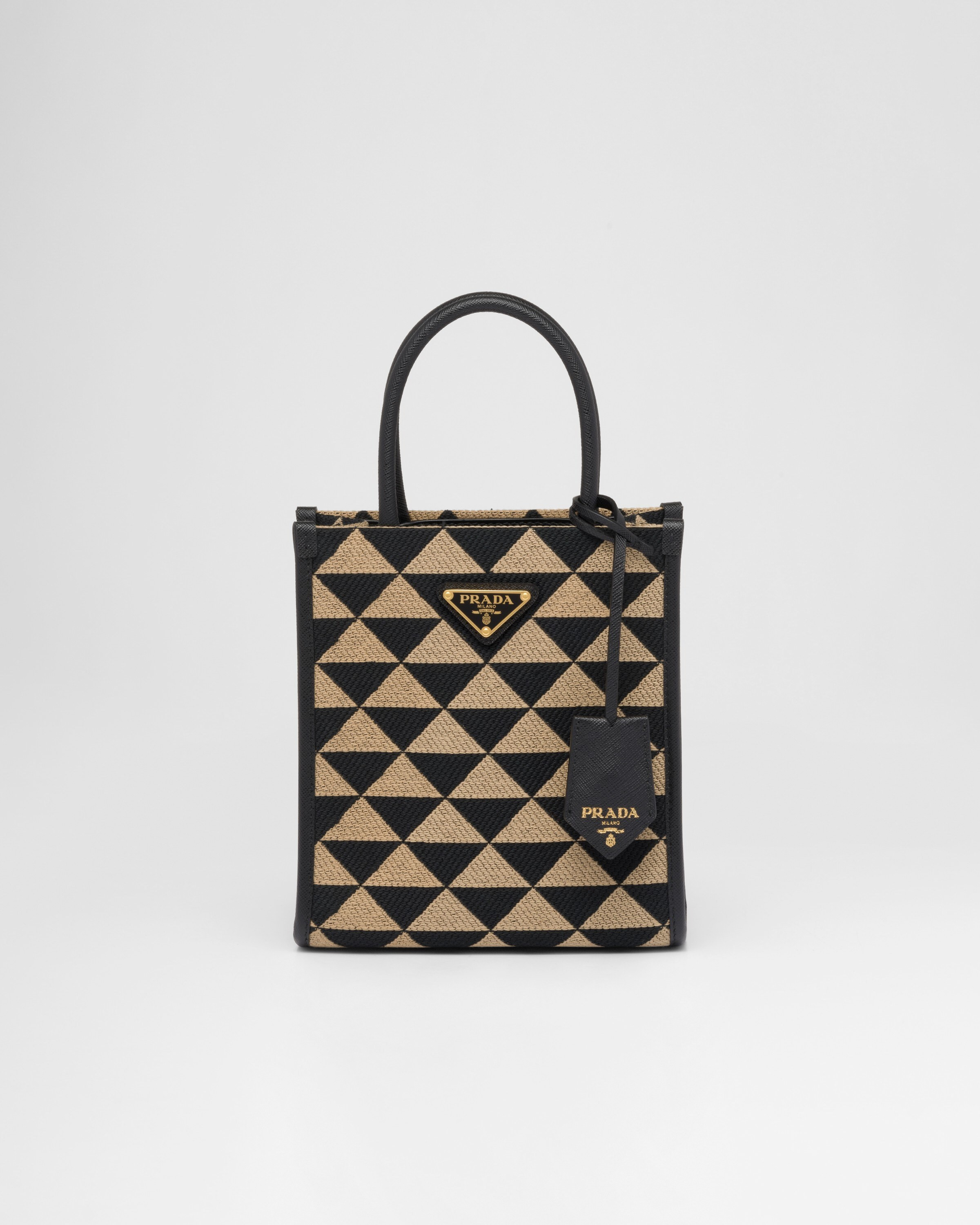 Prada Symbole embroidered fabric mini bag | Prada US