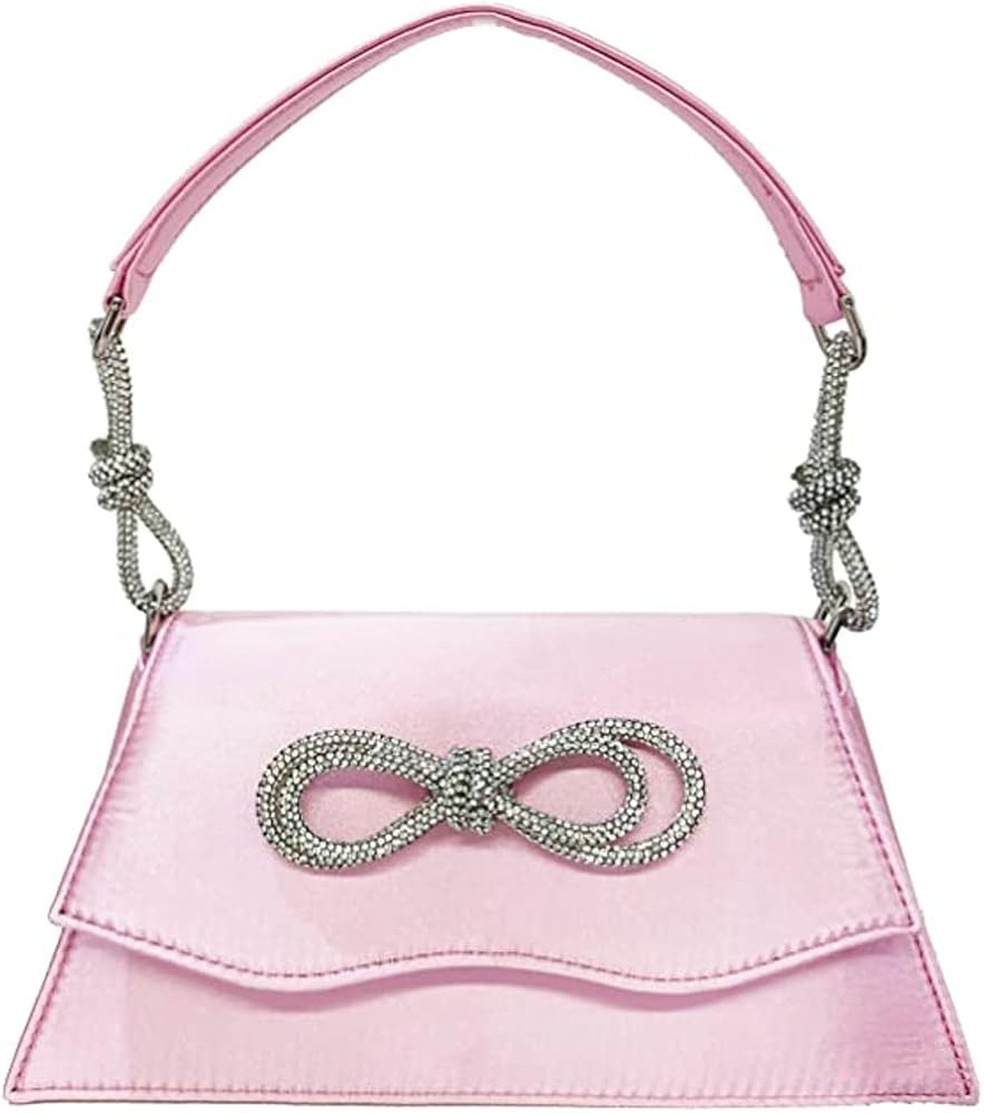 Double Bow Rhinestone Purse for Women Luxury Evening Handbag Purses Small Tote Bag Clutch Purse f... | Amazon (US)