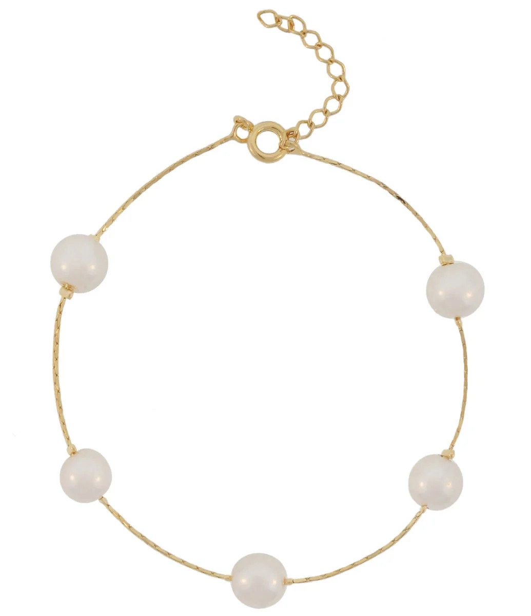 Pulseira com Pérolas Artificiais  Dourado - Lojas Renner | Lojas Renner BR