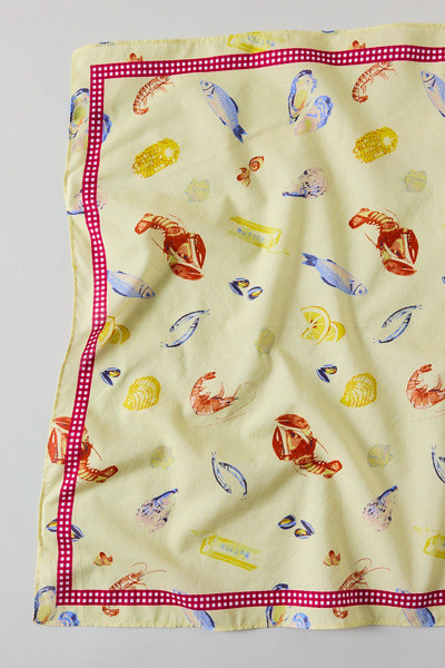 Sealife Pattern Cotton Bandana | Urban Outfitters (US and RoW)