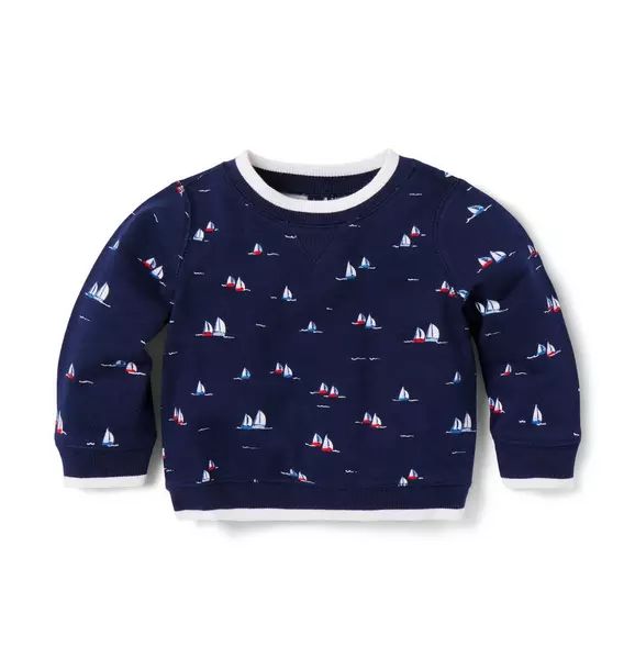 Baby Sailboat French Terry Sweatshirt | Janie and Jack