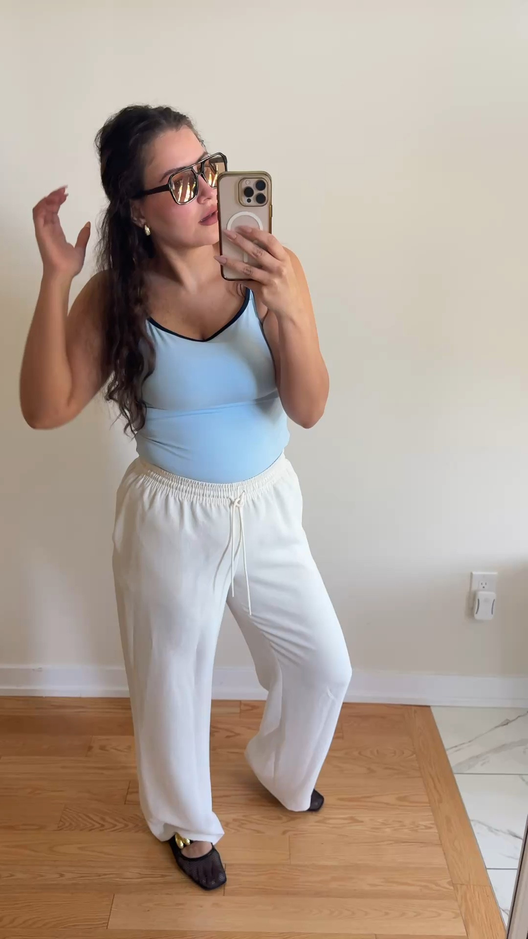 Outfit of the day for this beautiful weather that we’re having. Literally manifesting warmer weather could not be more top priority for me. 

#Spring #Summer #OOTD. ￼

#LTKstyletip #LTKsummer #LTKmidsize