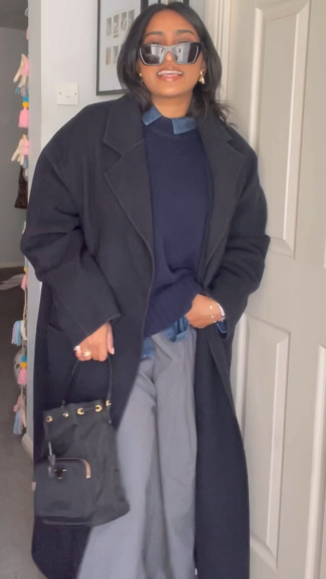 Cos, Sezane, Prada, Farfetch, transitional outfit, transitional w, winter outfit, winter fashion, wool coat, cashmere jumper, denim shirt, wide leg trousers, wool trousers, black loafers, thermal socks, nylon bag, bucket bag, winter outfit ideas, style inspiration 

#LTKSeasonal #LTKeurope #LTKstyletip