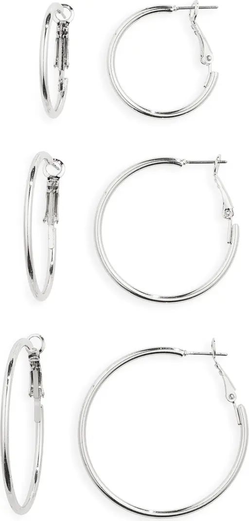 Set of 3 Hoop Earrings | Nordstrom