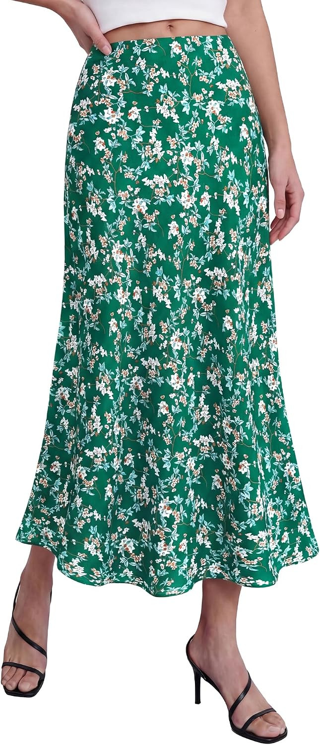 BTFBM Satin Skirts for Women Trendy 2026 Summer Fall | Amazon (US)