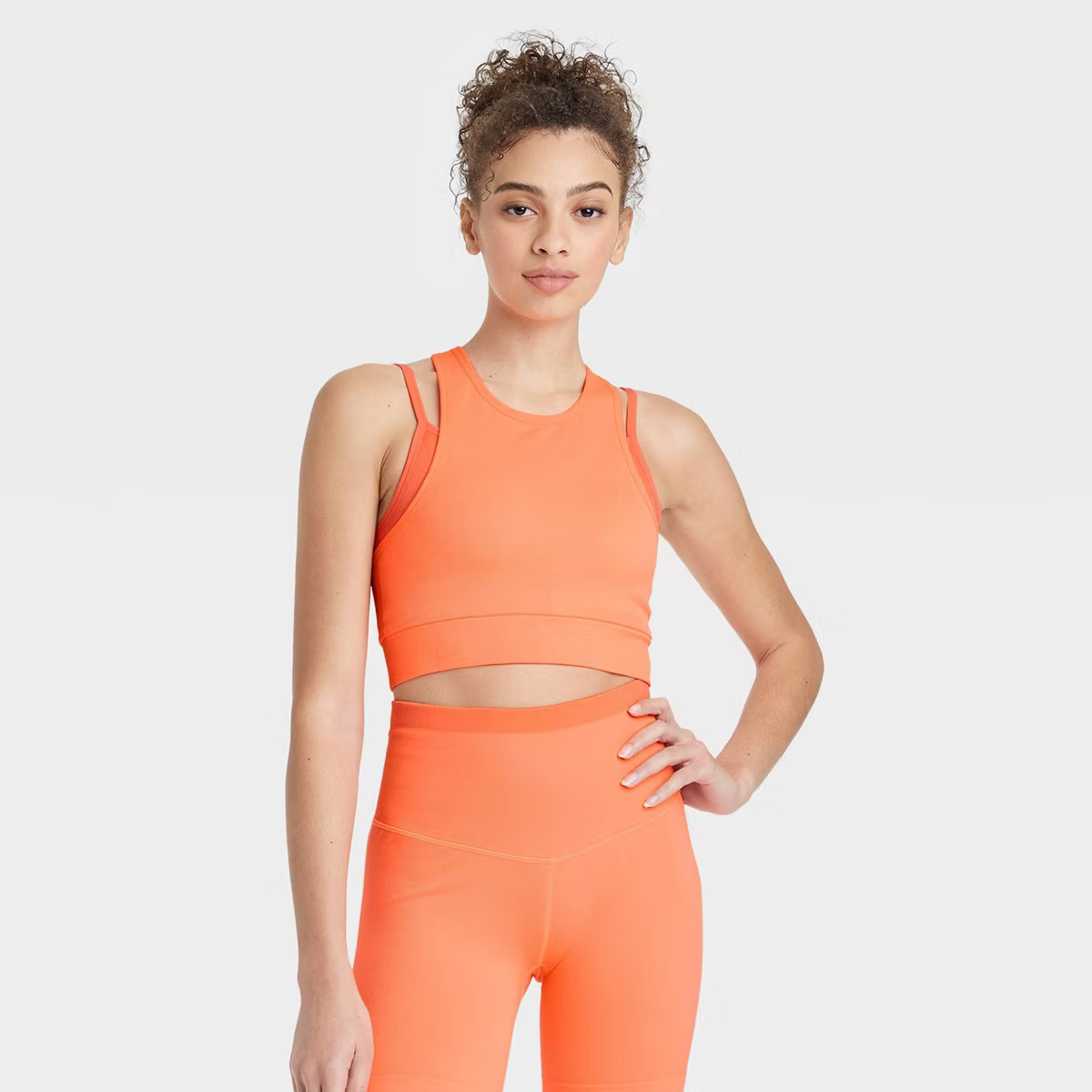 Women's Seamless Double Layer High Neck Bra - JoyLab™ | Target