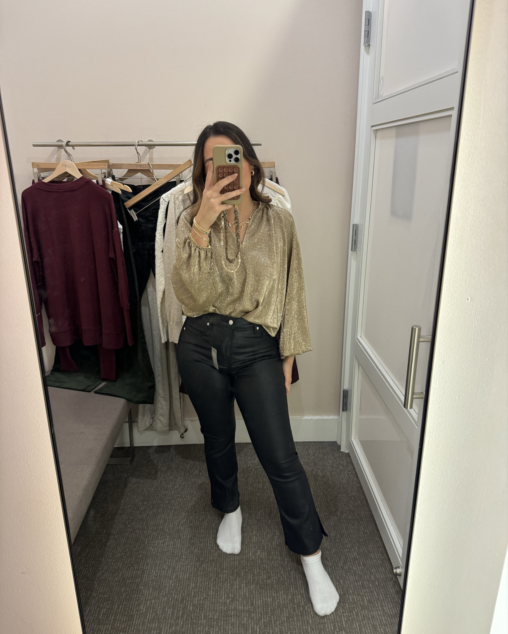 This is the cutest more casual holiday look! Size 4 in the pants and size small in the top. Both so cute and so comfy! Currently 50% off  

#LTKCyberWeek #LTKFindsUnder50 #LTKSaleAlert