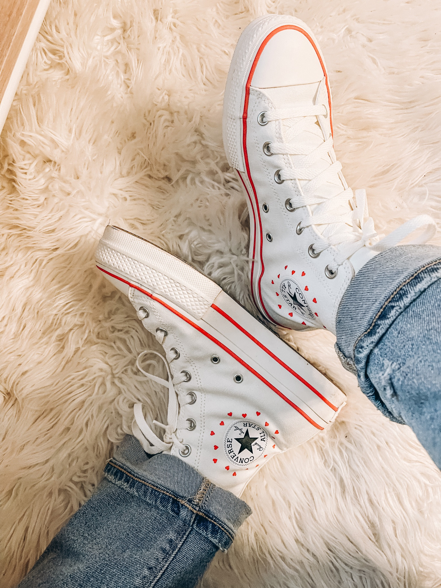 The cutest converse with hearts! Ahh I love them so much! 😍

#LTKunder100 #LTKSeasonal #LTKshoecrush