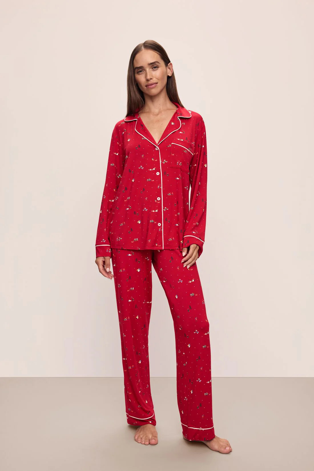 Gisele Printed TENCEL™ Modal Long PJ Set | Eberjey