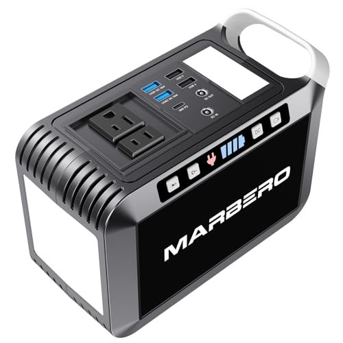 MARBERO 148Wh Portable Power Station Camping Portable Power Bank with AC Outlet 200W Camping Generator 40000mAh Battery Pack Solar Power Station for Outdoor Camping Home Office Emergency | Amazon (US)