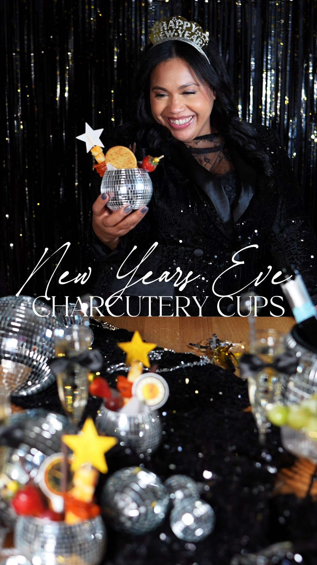 How adorable are these disco ball charcuterie cups! 🪩✨ Here’s another quick and easy DIY that will wow your guests! Make sure to check out my other NYE party idea videos.
.
.
#newyear #newyearseve #newyearsday #party #charcuterie

#LTKHoliday #LTKfoodie #LTKSaleAlert