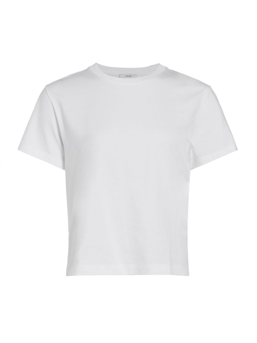 Crewneck Pima Cotton T-Shirt | Saks Fifth Avenue