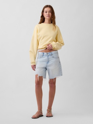 Mid Rise Loose Denim Bermuda Shorts | Gap (US)