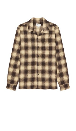 Plaid Long Sleeve Flannel Shirt in Brown | Revolve Clothing (Global)