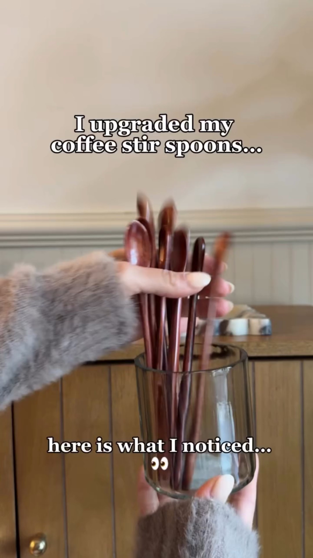 Best time to snag these beautiful wooden stir spoons! 🤎 
🎉Follow + Comment “SPOON” for these beautiful spoons perfect for stirring all of your fav drinks!! ☕️ #amazonhomefinds