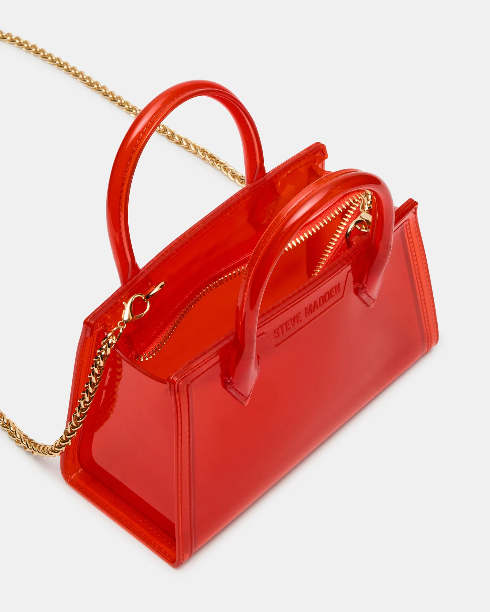 PEACH Jelly Bag Red Mini Crossbody Top-Handle Handbag | Steve Madden (US)