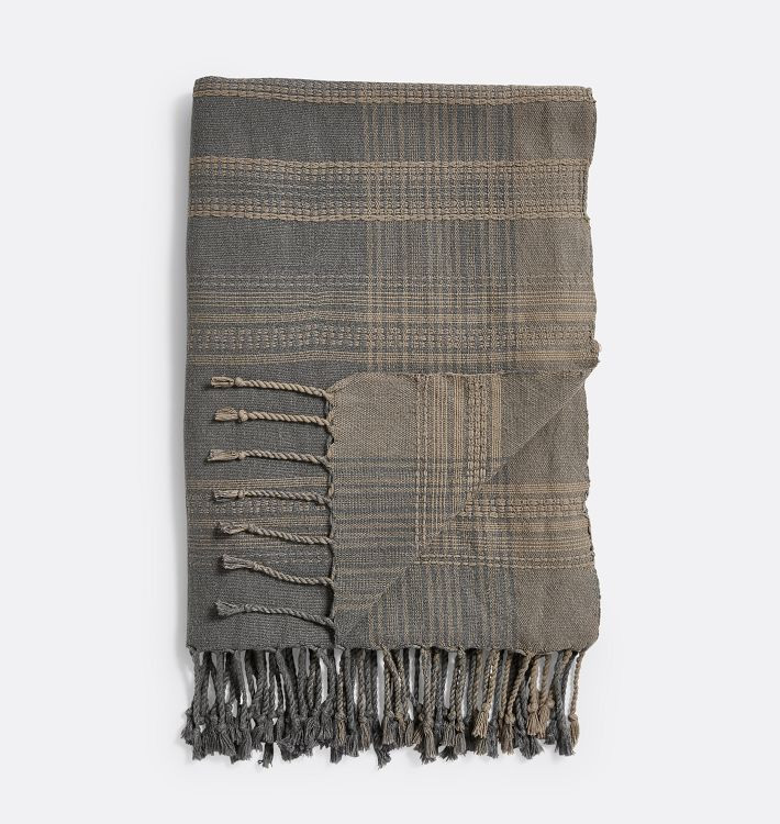 Woven Dobby Linen Throw | Rejuvenation