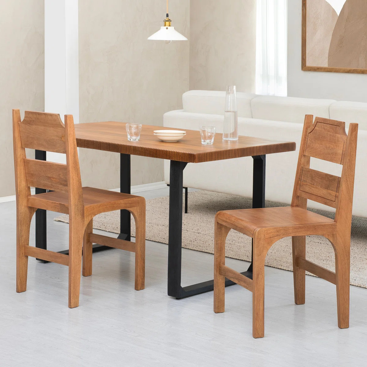 Celine Solid Wood Accent Dining Chairs - Fully Assembled (Set of 2) | Wayfair North America