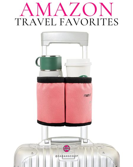 Having trouble packing all your travel essentials? With this Amazon drink holder, you don't have to worry anymore! Easily attach the holder to any suitcase, and you're ready for your next adventure. #travelbags #packinghacks #suittravel #amazondrinkholder #sustainabletraveling #onthegoessentials  #lovetotravel #adventureawaits #luggagetipsandtricks #travelsmarter

#LTKunder50 #LTKunder100 #LTKtravel