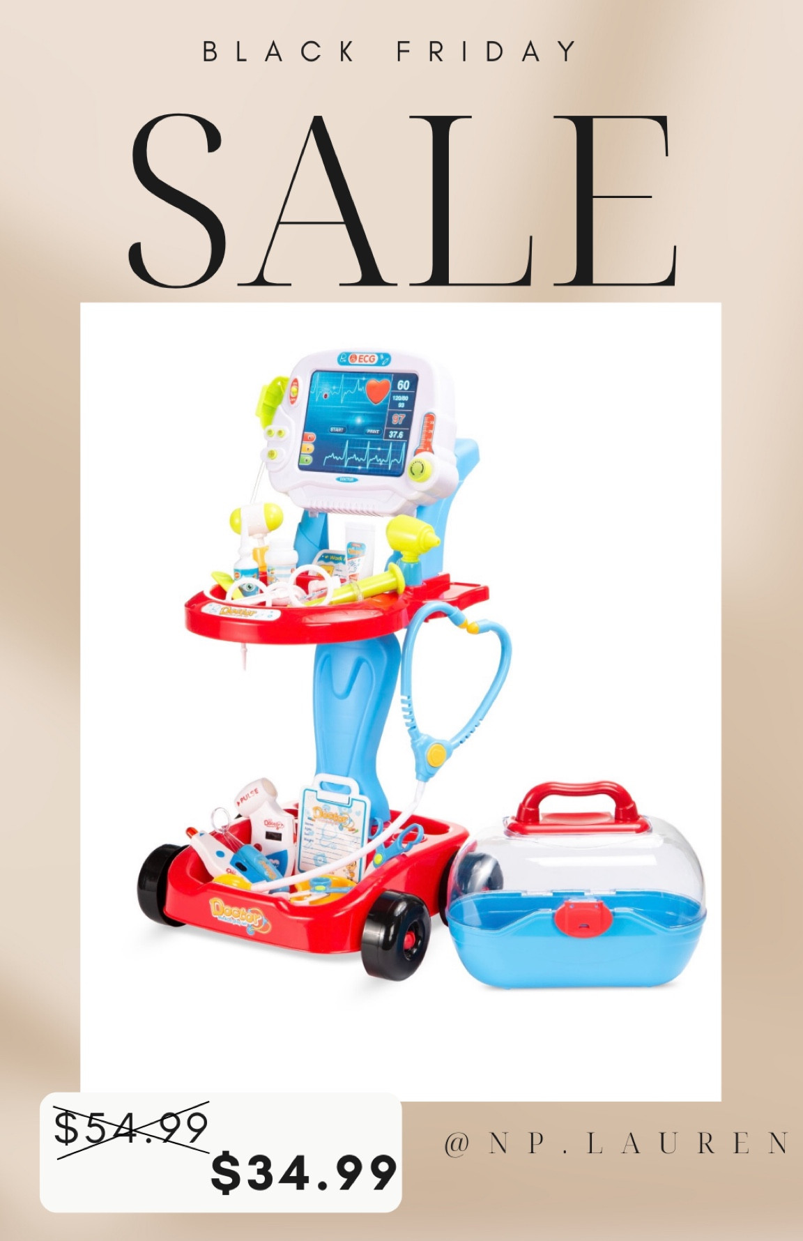 Kids Medical Kit. Nurse Practitioner Kit. Doctor Kit. #medicalmom #toddlergiftidea #nursemom #nursepractitioner

#LTKsalealert #LTKGiftGuide #LTKkids