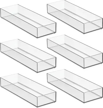 Plastic Makeup Drawer Organizer Tray - Set of 6 - Clear | Nordstrom